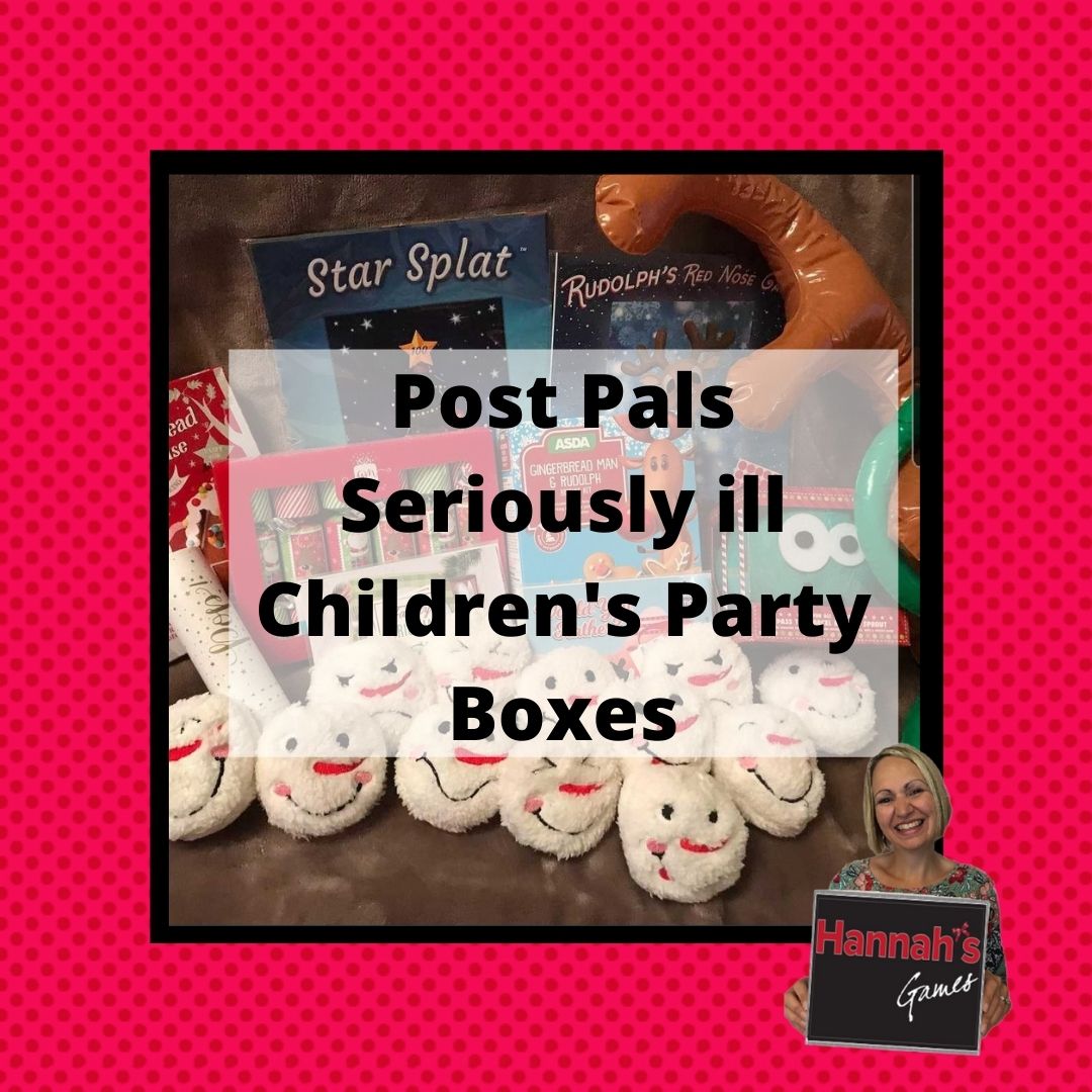 Hannah's Games Teams up with PostPals to support seriously ill children's Christmas party boxes